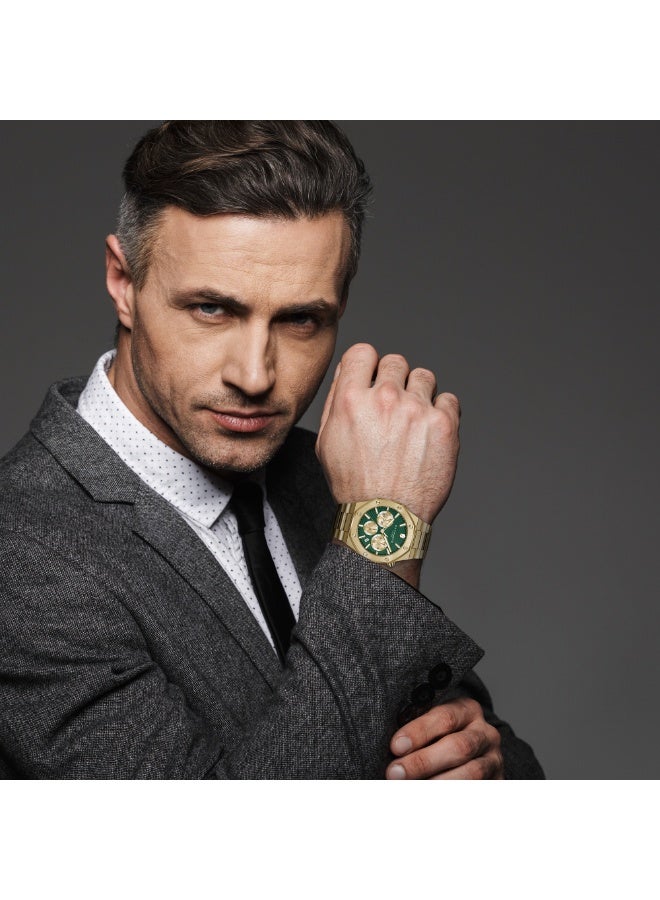 Sapphero Watch for Men Stainless Steel Mens Watches Waterproof Analog Quartz Movement Wrist Watch Gifts for Men - Image 2